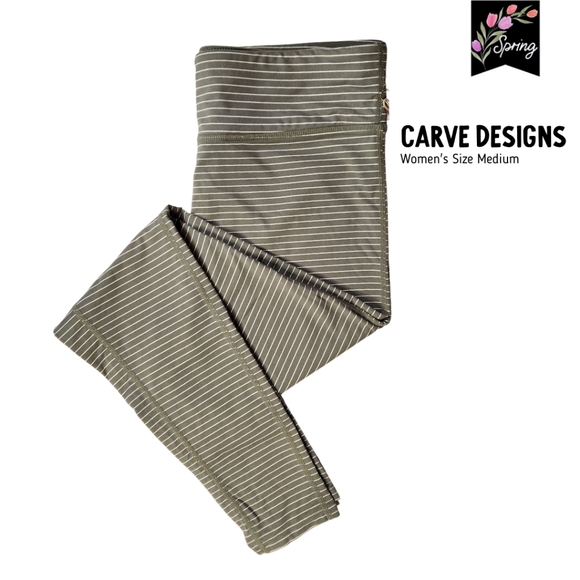 Carve Designs Pants - Carve Designs Saluda Compression Tights Water/Land Paddling Leggings SPF 50 Sz M